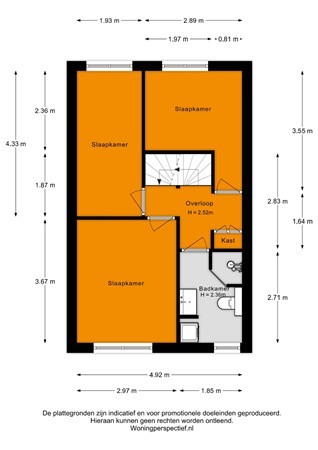 Floorplan - Grundel 63, 2377 DA Oude Wetering